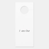 文字　カスタマイズ　Don't disturb Türanhänger (Rückseite)