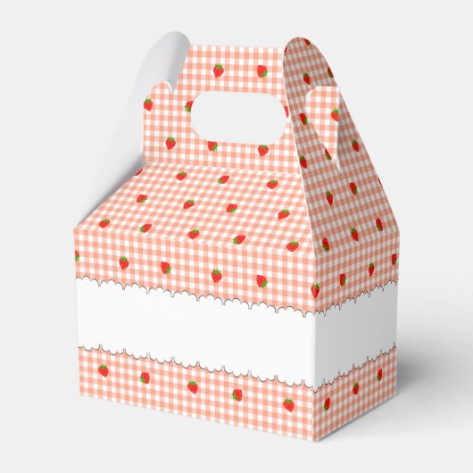 文字 カスタム いちご&チェック(オレンジ) フェイバーボックス GESCHENKSCHACHTEL (Rückseite)