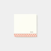 文字 カスタム いちご チェック オレンジ POST-IT KLEBEZETTEL (Vorderseite)