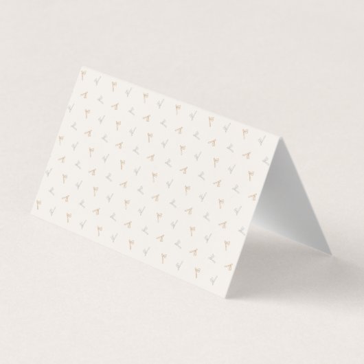 文字 カスタム とんぼ(アイボリー) 名刺 VISITENKARTEN (Rückseite)