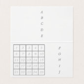 文字 カスタム とんぼ(ブルー) 名刺 VISITENKARTEN (Innenseite Aufgefaltet)