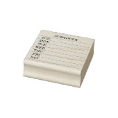 文字 カスタム ウィークリースケジュール ラバースタンプ GUMMISTEMPEL (Stempel)