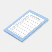文字　カスタム　ウィークリースケジュール　夕化粧（ブルー）     POST-IT KLEBEZETTEL (angewinkelt)