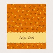 文字 カスタム バラ(ブラウン) 名刺 VISITENKARTEN (Außenseite Aufgefaltet)