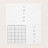 文字 カスタム バラ(ブラウン) 名刺 VISITENKARTEN (Innenseite Aufgefaltet)