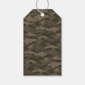 文字 カスタム 迷彩(セピア) ギフトタグ GESCHENKANHÄNGER (Rückseite)