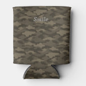 文字 カスタム 迷彩(セピア) 缶クーラー DOSENKÜHLER (Vorderseite)