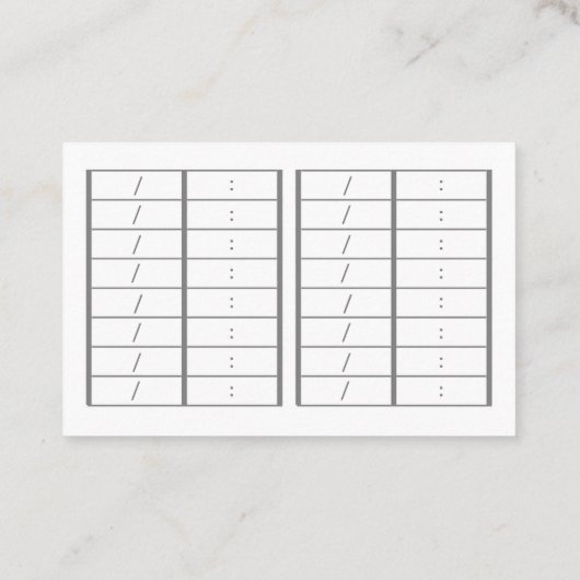 文字 カスタム 迷彩(ピンク) 予約カード TERMINKARTE (Rückseite)