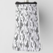 文字 カスタム 迷彩(ホワイト) ゴルフヘッドカバー GOLF HEADCOVER (Rotieren 90)
