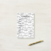 文字 カスタム 迷彩(ホワイト) POST-IT KLEBEZETTEL (Auf Schreibtisch)