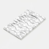 文字 カスタム 迷彩(ホワイト) POST-IT KLEBEZETTEL (angewinkelt)