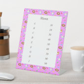 文字 カスタム SWEETS(ピンク) 台座サイン SOCKELSCHILD (In SItu)