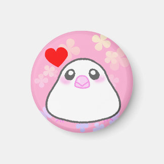 文鳥ぴょんちゃんLOVEマグネット MAGNET