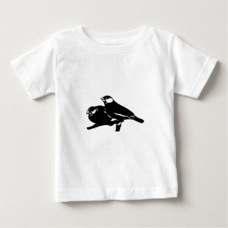 文鳥　ブンチョウ　グッズ　切り絵　Ricebirds Baby T-shirt