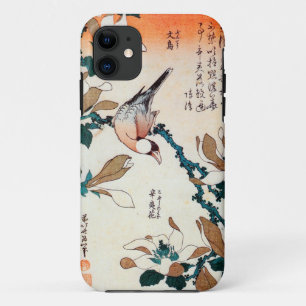 文 鳥 と コ シ, 北 Java Sparrow und Kobushi, Hokusai, ブ iPhone 11 Hülle