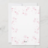 新年のお祝い 馬と桜♡ FEIERTAGSKARTE (Rückseite)