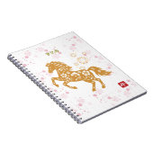 新年のお祝い 馬と桜♡ NOTIZBLOCK (Rechte Seite)