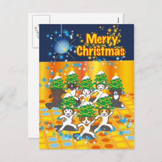 日本のクリスマス - Japanese Christmas Feiertagspostkarte (Vorne/Hinten)