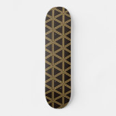 日本の伝統文様 毘沙門亀甲 Japan traditional Skateboard (Vorderseite)