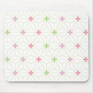 日本の伝統文様 麻の葉文様  Japan traditional Mousepad