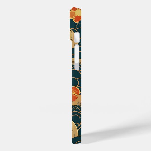 日本の伝統的なヴィンテージデザインを使用したアート作品 花 Case-Mate iPhone HÜLLE (Rückseite / Links)