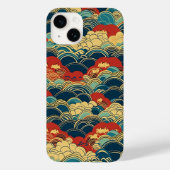 日本の伝統的なヴィンテージデザインを使用したアート作品 雲 Case-Mate iPhone HÜLLE (Rückseite)