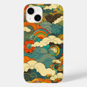 日本の伝統的なヴィンテージデザインを使用したアート作品 雲 Case-Mate iPhone HÜLLE (Rückseite)