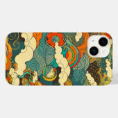 日本の伝統的なヴィンテージデザインを使用したアート作品　雲 Case-Mate iPhone HÜLLE (Rückseite (Horizontal))