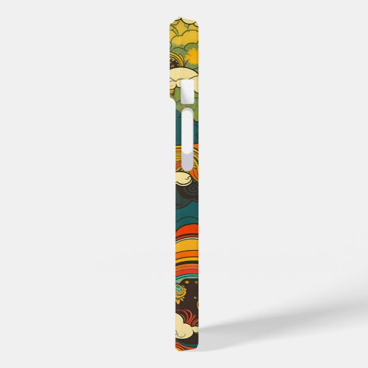 日本の伝統的なヴィンテージデザインを使用したアート作品 雲 Case-Mate iPhone HÜLLE (Rückseite / Links)