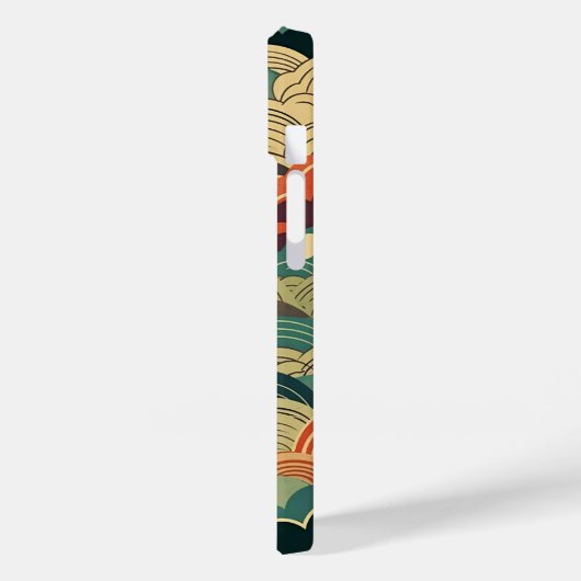 日本の伝統的なヴィンテージデザインを使用したアート作品 雲 Case-Mate iPhone HÜLLE (Rückseite / Links)