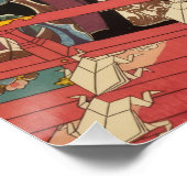 日本の伝統貴族、江戸時代の様式錦絵 POSTER (Ecke)