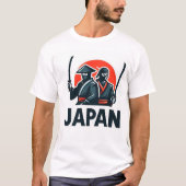 日本の忍者と侍 T-Shirt (Vorderseite)
