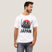 日本の忍者と侍 T-Shirt (Vorne ganz)