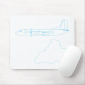 日本の飛行機「YS-11」 MOUSEPAD (Mit Mouse)