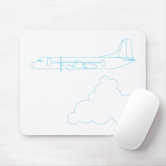 日本の飛行機「YS-11」 MOUSEPAD (Mit Mouse)