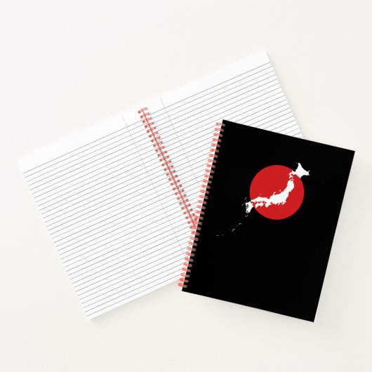 日本地図 – Minimalist Japan Map Notebook Notizblock (Innenseite)