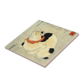 日本猫, 国芳 japanische Katze, Kuniyoshi, Ukiyo-e Fliese (Seite)
