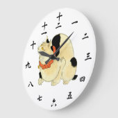 日本猫, 国芳 japanische Katze, Kuniyoshi, Ukiyo-e Große Wanduhr (Winkel)