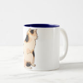 日本猫, 国芳 japanische Katze, Kuniyoshi, Ukiyo-e Zweifarbige Tasse (VorderseiteRechts)