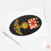 日本的紋章 OVALER AUFKLEBER (Umschlag)