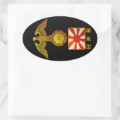 日本的紋章 OVALER AUFKLEBER (Tasche)