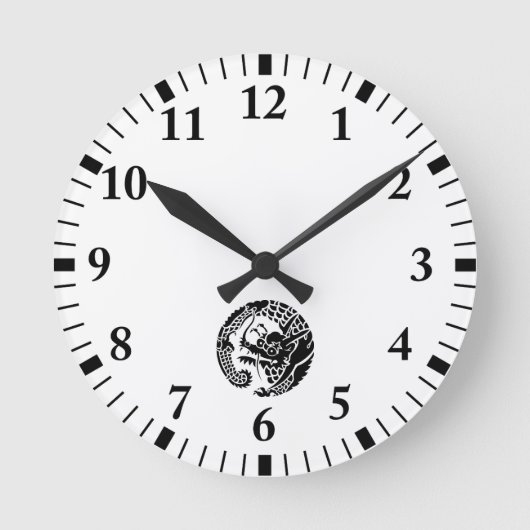 日蓮宗龍の丸 ラウンド壁時計 RUNDE WANDUHR (Vorderseite)
