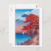 日 中 禅 湖 Chûzenji-See in Nikkô, Hasui Kawase, 光 Postkarte (Vorne/Hinten)