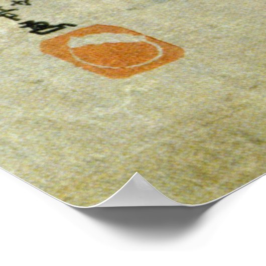 日 本 猫, 国 Japanischer Katze, Kuniyoshi, Ukiyo-e Poster (Ecke)