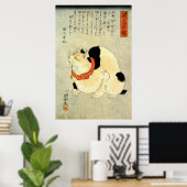 日 本 猫, 国 Japanischer Katze, Kuniyoshi, Ukiyo-e Poster (Heimbüro)