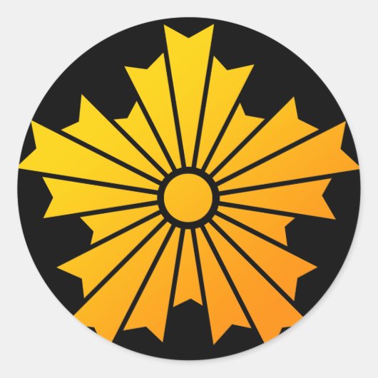 旭日章 RUNDER AUFKLEBER (Vorderseite)