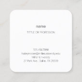 明け方の空と流星 シンプルな名刺・ビジネスカード・ショップカード QUADRATISCHE VISITENKARTE (Rückseite)