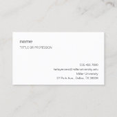 明け方の空と流星 シンプルな名刺 ビジネスカード ショップカード VISITENKARTE (Rückseite)