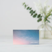 明け方の空と流星 シンプルな名刺 ビジネスカード ショップカード VISITENKARTE (Stehend Vorderseite)