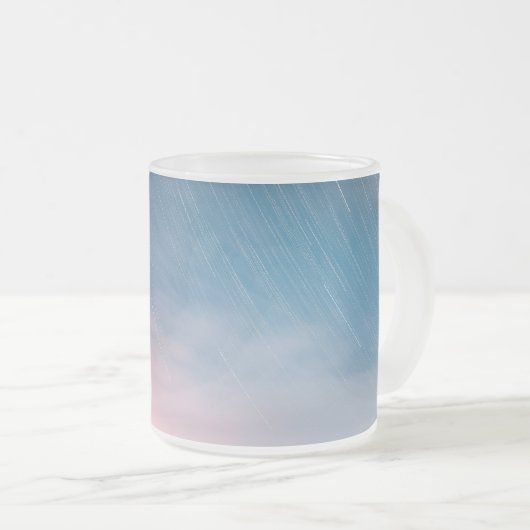 明け方の空と流星　フロストマグカップ MATTGLASTASSE (VorderseiteRechts)